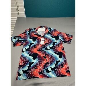 Original Penguin Hawaiian Button Up Shirt Men's 2XL Floral‎ Print Ecovero NWT